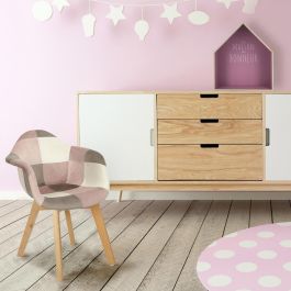 Butaca Patchwork Infantil Rosa Home Deco Kids