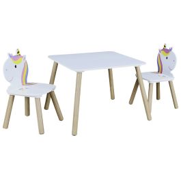 Mesa Con 2 Sillas Infantil Unicornio Home Deco Kids Precio: 75.7339003993. SKU: B1AQ7SWMYS