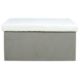 Banco-Puf Plegable Gris/Blanco Home Deco Kids