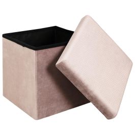 Caja-Puf Plegable Rosa Giulia Home Deco Factory