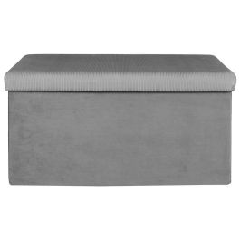 Banco-Puf Plegable Gris Giulia Home Deco Factory