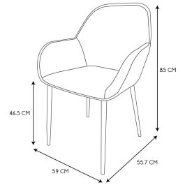 Butaca Mostaza Giulia Home Deco Factory