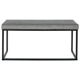 Banco 100X39 Gris Giulia Home Deco Factory altura 49