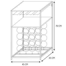 Botellero Para 16 Botellas Home Deco Factory