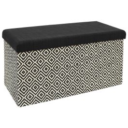 Banco-Puf Plegable Trenzado Negro Home Deco Factory Precio: 38.50000022. SKU: B1J2KZGZNX