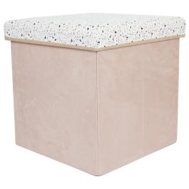 Caja-Puf Plegable Terrazo Rosa Home Deco Factory Precio: 18.49999976. SKU: B184DS3MVN