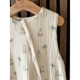 Candide CAN3275051161209 Saco de dormir de verano 90 cm 9/24 meses Estampado de tigre blanco
