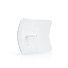 Ubiquiti 5 GHz LTU client that establishes extremely long-distance wireless links with an LTU Rocket serving as its base station Ubiquiti 5 GHz LTU client that establishes extremely long-distance wireless links with an LTU Rocket serving as its base station
