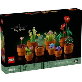 LEGO 10329 Plantas Diminutas Icons: Set de Construcción Adorno Floral para Adultos, 9 Especies Exóticas Sin Mantenimiento