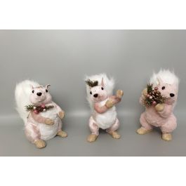 DKD Home Decor Figura Navidad Alpina Rosa Poliester 16 x 21 x 13 cm (3 Unidades) Precio: 30.94999952. SKU: B1H3ATJRCY