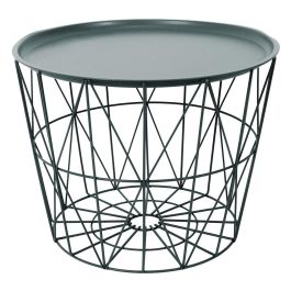 Mesa Auxiliar Metal Gris Home Deco Factory Precio: 42.58999987. SKU: B1GE4H35L3