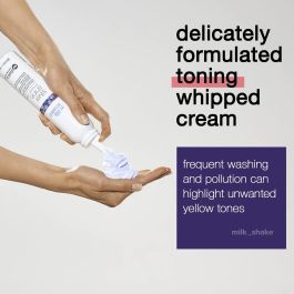 Milk Shake SILVER SHINE Conditioning Whipped Cream Acondicionador Mousse Violeta Neutraliza Tonos Amarillos Cabello Rubio y Gris 200 ml