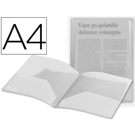 Liderpapel 35584 Carpeta Dossier Dos Bolsas Polipropileno DIN A4 Incolora Translúcido Precio: 1.5900005. SKU: B12HR3RBHJ