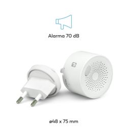 Garza Detector de Seguridad de Gas Smart Wifi 401347C - Alarma Sonoro y Visual, Notificaciones Móvil, Alta Sensibilidad, Conexión Wifi y Bluetooth