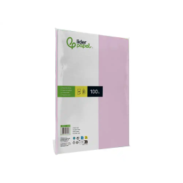 Liderpapel Papel Color A4 80gr Rosa Paquete 100 Hojas