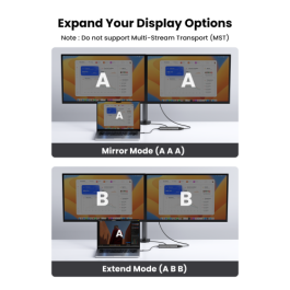UGREEN 45520 Hub USB-C 11-en-1 a 3x USB-C/2x USB-A/HDMI/VGA/RJ45/SD/TF/3.5mm Gris