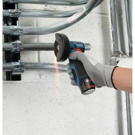 Bosch Professional GWS 12V-76 Amoladora Angular Inalámbrica 12V, Motor EC Sin Escobillas, Diseño Compacto y Ergonómico para Cortes Rápidos
