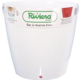 RIVIERA Eva Nueva maceta redonda de plástico - Ø 46 cm - 49 L - Blanco Precio: 60.5. SKU: B1EX87HCY3