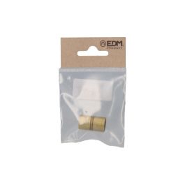 Edm Soporte barra armario Ø12 mm de latón - Pack 2 unidades