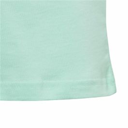 Camiseta de Manga Corta Infantil Adidas Linear Logo Verde Aguamarina