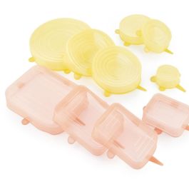 Set de 10 Tapas de Cocina Reutilizables y Ajustables Lilyd InnovaGoods