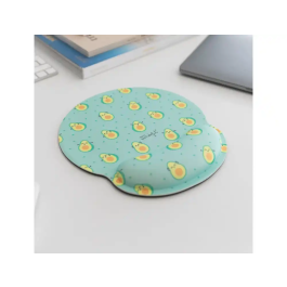 Wondee Alfombrilla de Ratón Ergonómica de Gel con Reposamuñecas, Diseño Aguacates, Antideslizante, Impermeable, 250x230 mm