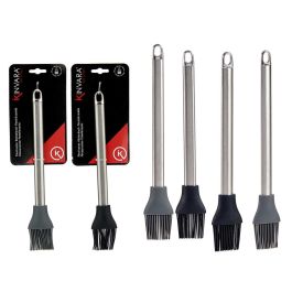 Pincel de Cocina Acero Inoxidable y Silicona Kinvara - 32 cm (36 Unidades)