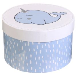 Home Deco Kids Caja Con Compartimentos para Guardar Recuerdos y Pequeños Tesoros, Ilustraciones Variadas (Estrella, Unicornio, Arcoíris), 20x12.5 cm