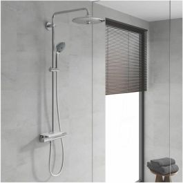 Grohe 26403001 Válvula Termostática Columna Ducha Vitulio Joy 260, Ahorro 50% Agua/Energía, Ducha 3 Chorros