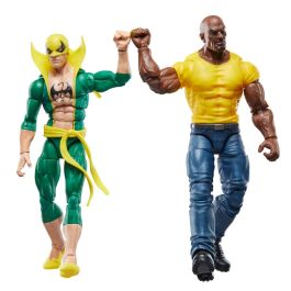 HASBRO Blister figuras Iron Fist & Luke Cage Celebrating 65 Years Marvel 15cm Articuladas con Accesorios