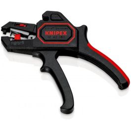 Knipex KP-1262180 - Alicate pelacables automático de 180 mm, Negro/Rojo para cables AWG 10-24