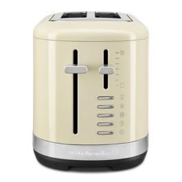 Kitchenaid Tostador para 2 Rebanadas 5KMT2109 EAC Almendra, Ranuras Extraanchas, 7 Niveles de Tueste