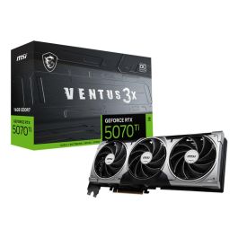MSI GeForce RTX 5070 Ti 16GB GDDR7 Ventus 3X OC 3 Fan - Tarjeta Gráfica Gaming PCI Express 5.0