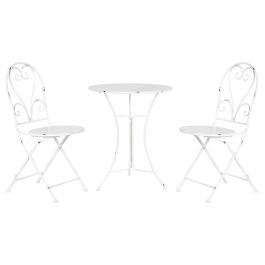 Mesa Terraza Y Jardin DKD Home Decor Blanco 60 x 70 x 60 cm Set de 3