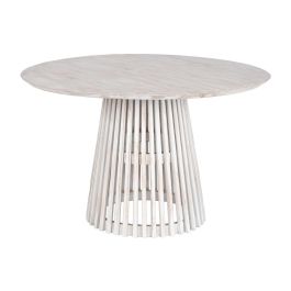 Mesa de Comedor Home ESPRIT Blanco madera de mindi 120 x 120 x 75 cm Precio: 417.49999962. SKU: B12ENHQKY5