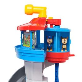 Spin Master Centro de Mando Torre de Control Paw Patrol, Set de Juego con 2 figuras de cachorros y cartas de misión, 50 cm de altura, Edad +3 años