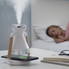 Humidificador Difusor de Aromas y Cargador Inalámbrico 3 en 1 Misvolt InnovaGoods