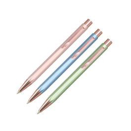 Belius Set 3 Bolígrafos Colores Pasteles Cuerpo Hexagonal con Clip Dorado Rosa Caja Regalo Precio: 6.50000021. SKU: B1FAMPBNBB