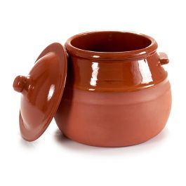 Puchero de barro refractario La Dehesa 2 L, 19x20.5x18 cm, color miel (4 Unidades) Puchero de barro refractario La Dehesa 2 L, 19x20.5x18 cm, color miel (4 Unidades)