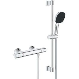 Set de ducha con mezclador termostático, rociador de 3 chorros, barra de 60 cm y flexo - GROHE 34237003 - Ahorro de agua - Cromo Precio: 217.79000056. SKU: B1G6X54GN6