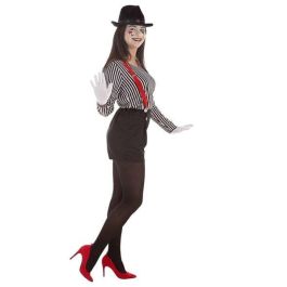 Creaciones Llopis Disfraz de Mimo para Mujer Adulto Talla L, Incluye Camiseta, Pantalones, Tirantes, Pestañas y Bombín Creaciones Llopis Disfraz de Mimo para Mujer Adulto Talla L, Incluye Camiseta, Pantalones, Tirantes, Pestañas y Bombín