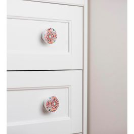 Rei e292 Blister con 2 pomos redondos para mueble fabricado en madera, ø38mm, acabado ilustrado