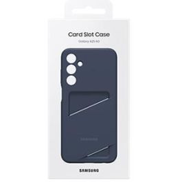Samsung EF-OA256TBEGWW Funda con Ranura para Tarjetas para Galaxy A25 5G, Carcasa Protectora Anti-rayones, Azul Negro