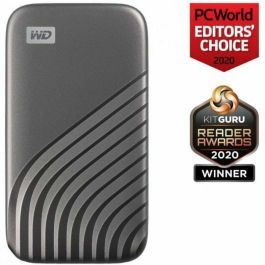 Western Digital 2 TB My Passport SSD, USB 3.2, USB-C, 1050MB/s Lectura, 1000MB/s Escritura, Portátil SSD, Gris