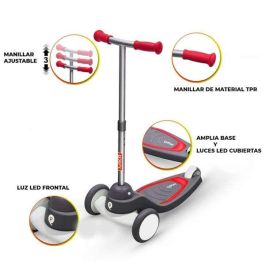 Patinete new scoote mika qplay rojo con luces led.73x55x29.50cm Patinete new scoote mika qplay rojo con luces led.73x55x29.50cm