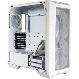 Cooler Master HAF 500 Caja PC Midi Tower Blanco ARGB Cristal Templado (H500-WGNN-S00) - Compatible E-ATX, 2x Ventiladores 200mm, RGB