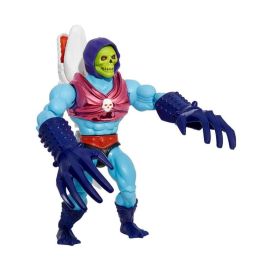 Mattel Figura Skeletor Puño Volador Masters Of The Universe 14cm Serie Netflix PVC con Arma y Efecto Power Attack