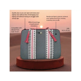 Wondee Funda para Portátil Compatible con Dispositivos de hasta 12 Pulgadas, Protección contra Golpes y Arañazos, Cierre Cremallera, Ligera, Universal, Estilo Artístico