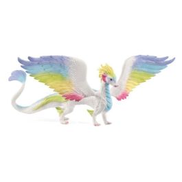 Schleich 70728 Figura de dragón arcoíris Bayala, 34 x 23 x 11 cm