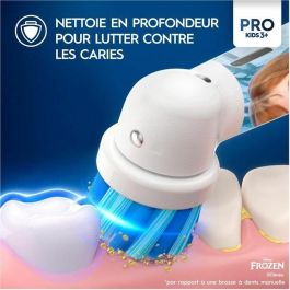 Oral-B ORA1695111356508 Cepillo de dientes eléctrico para niños Frozen con 1 cabezal y estuche de viaje, a partir de 3 años